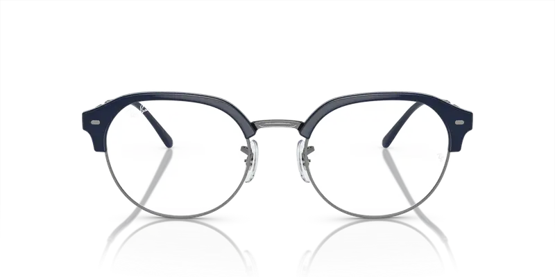 Ray - Ban Unisex RX7229 8210 Montature da vista Iniettato Blu Trasparente Geometrica Normale miniatura 2