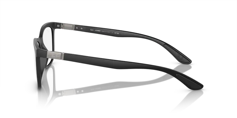 Ray - Ban Unisex RX7230 5204 Montature da vista Peek Nero Trasparente Pillow Normale miniatura 3