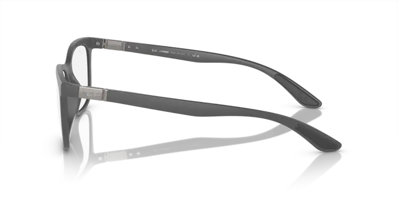 Ray - Ban Unisex RX7230 5521 Montature da vista Peek Grigio Trasparente Pillow Normale miniatura 3