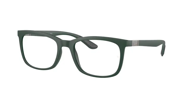 Ray - Ban Unisex RX7230  8062 Montature da vista Peek Verde Trasparente Pillow Normale