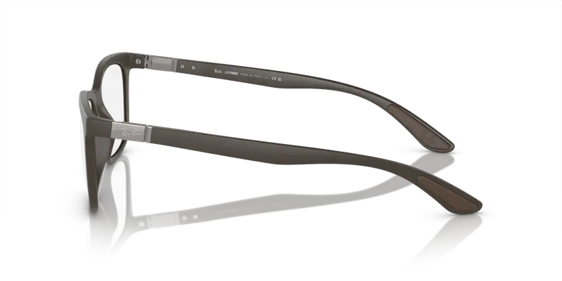 Ray - Ban Unisex RX7230 8063 Montature da vista Peek Marrone Trasparente Pillow Normale miniatura 3