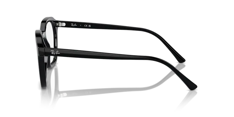 Ray - Ban Unisex RX7238 ALICE 2000 Montature da vista Acetato Nero Trasparente Geometrica Normale miniatura 3