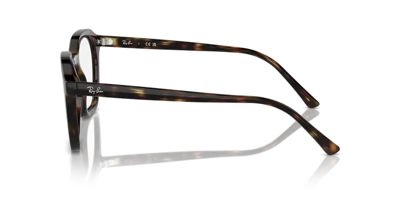 Ray - Ban Unisex RX7238 ALICE 2012 Montature da vista Acetato Tartaruga Trasparente Geometrica Normale miniatura 3