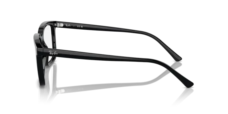 Ray - Ban Unisex RX7239 ALAIN 2000 Montature da vista Acetato Nero Trasparente Squadrata Normale miniatura 3