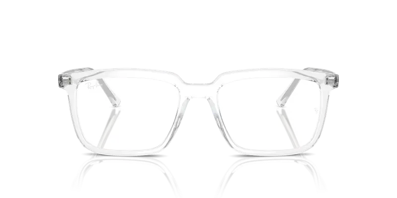 Ray - Ban Unisex RX7239 ALAIN 2001 Montature da vista Acetato Trasparente Trasparente Squadrata Normale miniatura 2