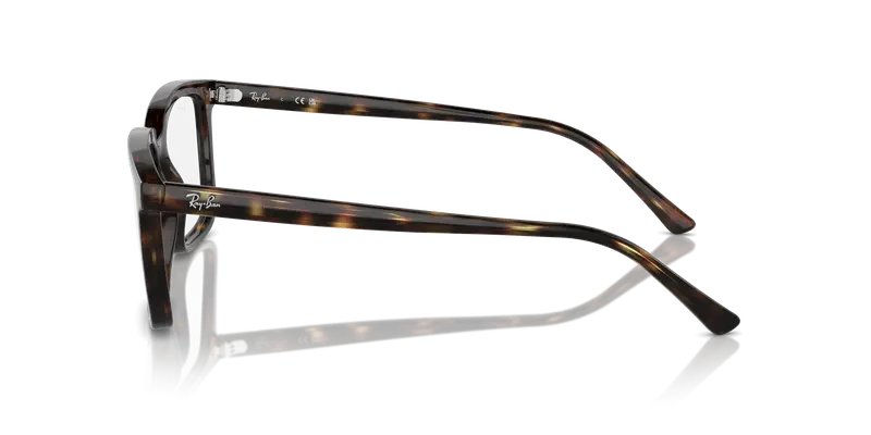 Ray - Ban Unisex RX7239 ALAIN 2012 Montature da vista Acetato Tartaruga Trasparente Squadrata Normale miniatura 3