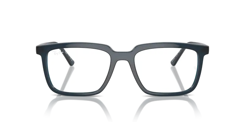 Ray - Ban Unisex RX7239 ALAIN 8256 Montature da vista Acetato Blu Trasparente Squadrata Normale miniatura 2