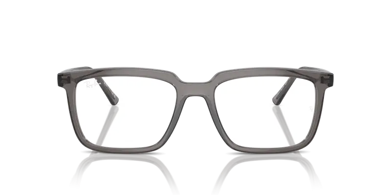 Ray - Ban Unisex RX7239 ALAIN 8257 Montature da vista Acetato Grigio Trasparente Squadrata Normale miniatura 2