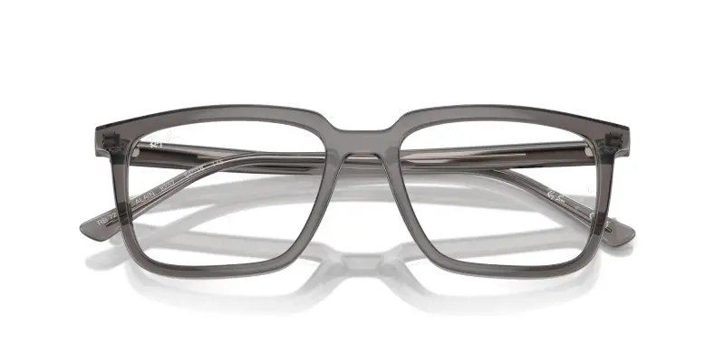 Unisex RX7239 ALAIN 8257 Montature da vista Acetato Grigio Trasparente Squadrata Normale miniatura 2