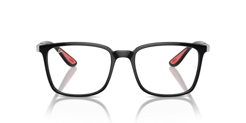 Ray - Ban Unisex RX7240M F601 Montature da vista Nylon Nero Trasparente Squadrata Normale miniatura 2