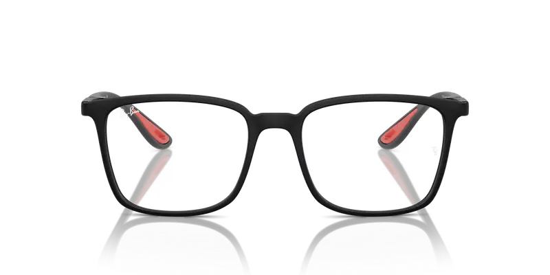 Ray - Ban Unisex RX7240M F602 Montature da vista Nylon Nero Trasparente Squadrata Normale miniatura 2