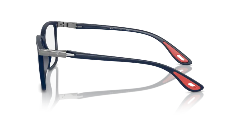 Ray - Ban Unisex RX7240M F698 Montature da vista Nylon Blu Trasparente Squadrata Normale miniatura 3