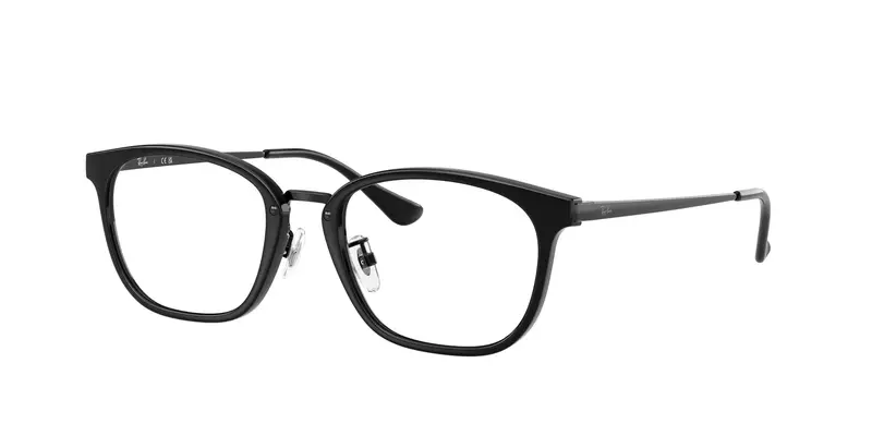Ray - Ban Unisex RX7247D  2000 Montature da vista Iniettato Nero Trasparente Squadrata Normale