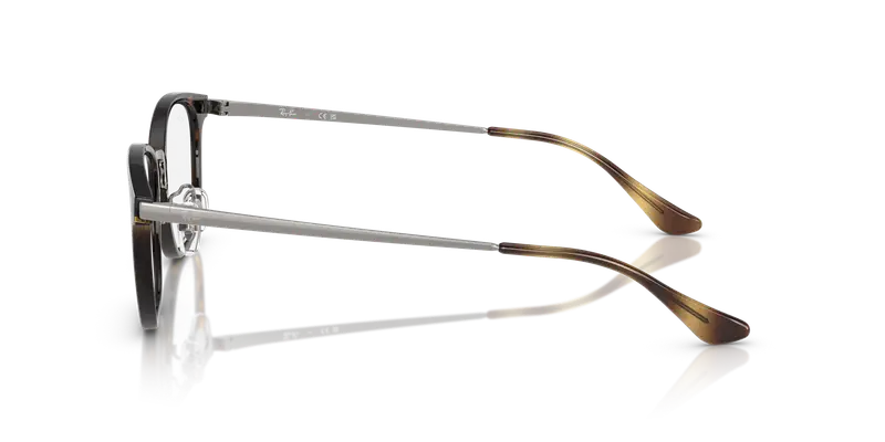 Ray - Ban Unisex RX7247D 2012 Montature da vista Iniettato Tartaruga Trasparente Squadrata Normale miniatura 3