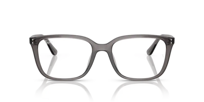 Ray - Ban Unisex RX7248D 8257 Montature da vista Acetato Grigio Trasparente Squadrata Normale miniatura 2