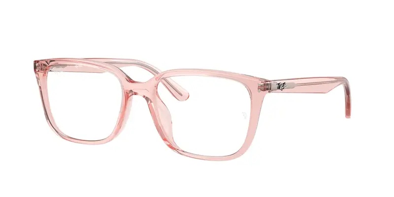Ray - Ban Unisex RX7248D 8410 Montature da vista Acetato Rosa Trasparente Squadrata Normale