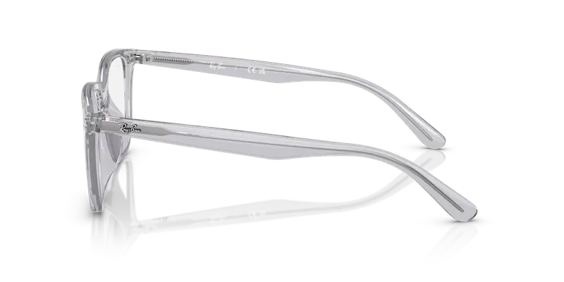 Ray - Ban Unisex RX7248D 8411 Montature da vista Acetato Grigio Trasparente Squadrata Normale miniatura 3