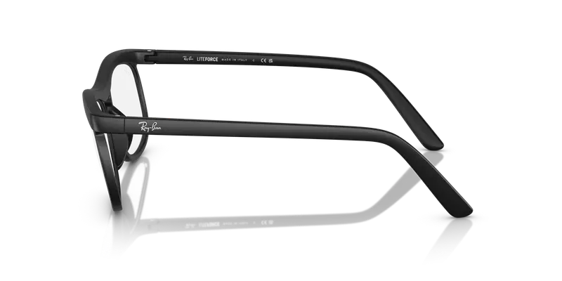 Ray - Ban Unisex RX7254 5204 Montature da vista Peek Nero Trasparente Pillow Normale miniatura 3