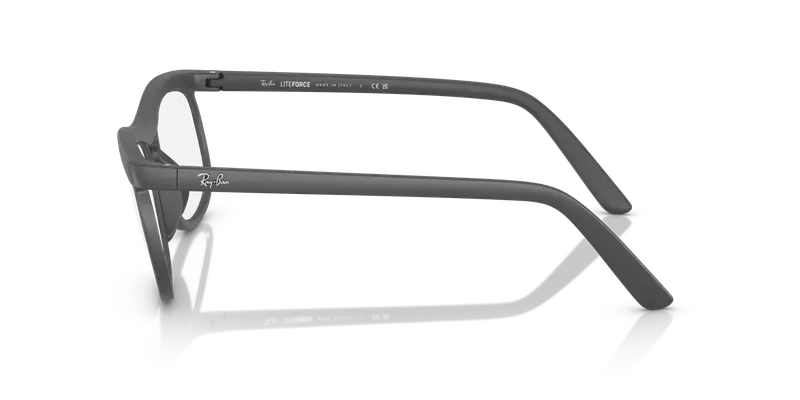 Ray - Ban Unisex RX7254 5521 Montature da vista Peek Grigio Trasparente Pillow Normale miniatura 3