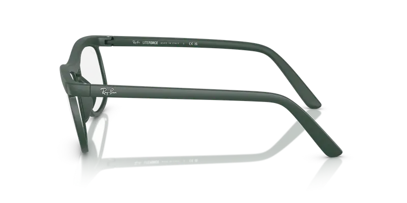 Ray - Ban Unisex RX7254 8062 Montature da vista Peek Verde Trasparente Pillow Normale miniatura 3