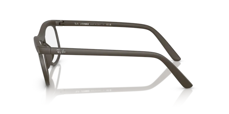 Ray - Ban Unisex RX7254 8063 Montature da vista Peek Marrone Trasparente Pillow Normale miniatura 3