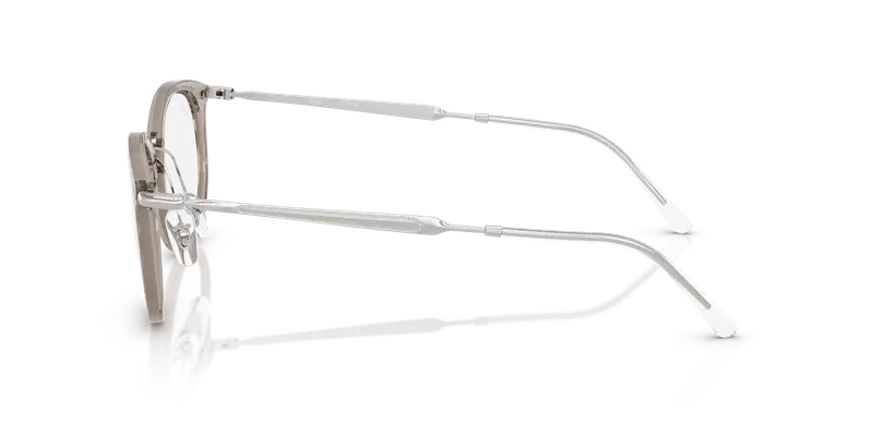 Ray - Ban Unisex RX7255 8125 Montature da vista Nylon Grigio Trasparente Rotonda Normale miniatura 3