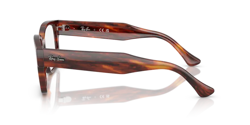 Ray - Ban Unisex RX7256 LAURENE 8315 Montature da vista Acetato Marrone Trasparente Squadrata Normale miniatura 3