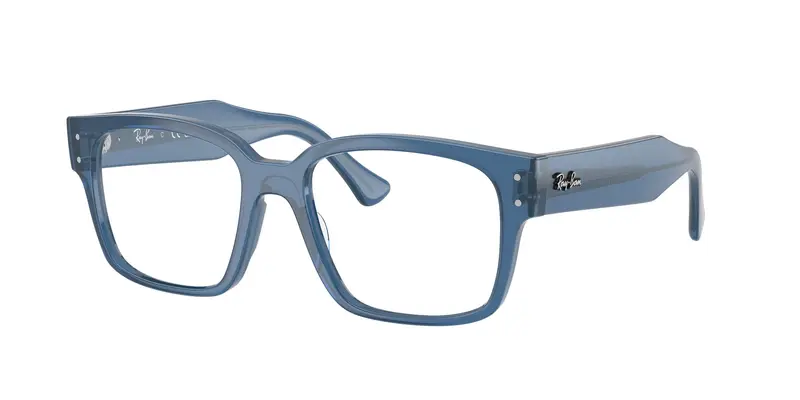 Ray - Ban Unisex RX7256 LAURENE 8429 Montature da vista Acetato Blu Trasparente Squadrata Normale