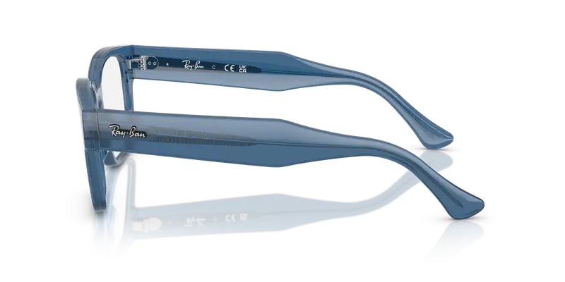 Ray - Ban Unisex RX7256 LAURENE 8429 Montature da vista Acetato Blu Trasparente Squadrata Normale miniatura 3