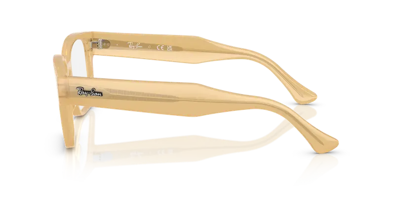 Ray - Ban Unisex RX7256 LAURENE 8430 Montature da vista Acetato Marrone Trasparente Squadrata Normale miniatura 3