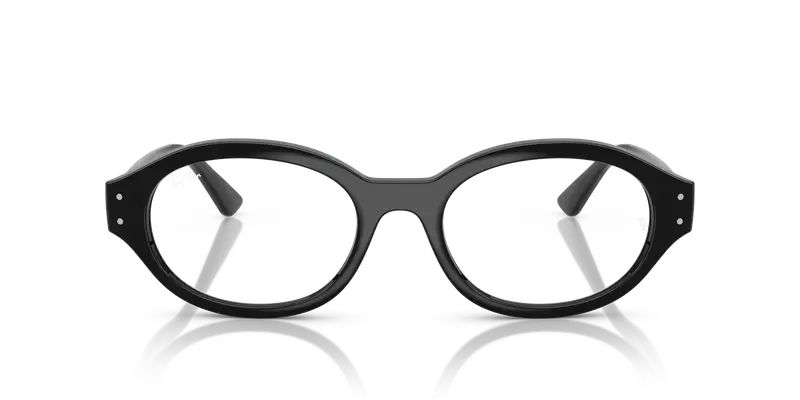 Ray - Ban Unisex RX7257 SHILO 8260 Montature da vista Iniettato Nero Trasparente Rotonda Normale miniatura 2