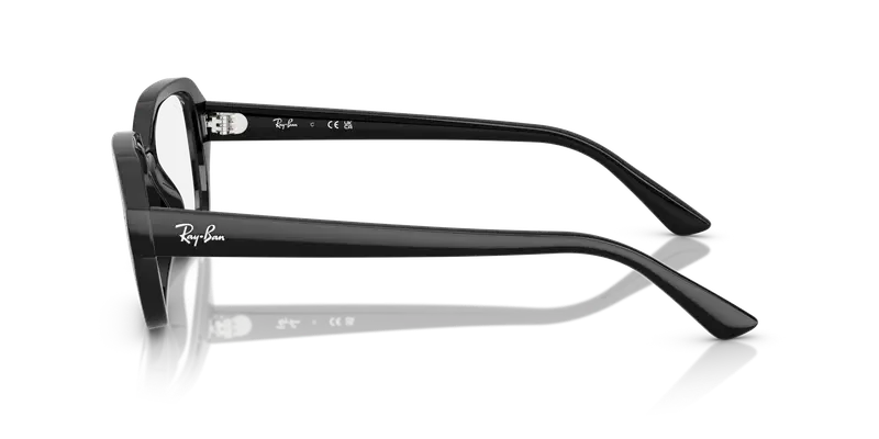 Ray - Ban Unisex RX7258 SHEA 8260 Montature da vista Iniettato Nero Trasparente Squadrata Normale miniatura 3