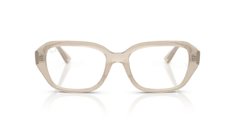 Ray - Ban Unisex RX7258 SHEA 8433 Montature da vista Iniettato Bianco Trasparente Squadrata Normale miniatura 2