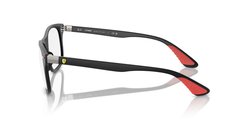 Ray - Ban Unisex RX7307M F602 Montature da vista Peek Nero Trasparente Squadrata Normale miniatura 3