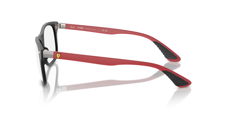 Ray - Ban Unisex RX7307M F700 Montature da vista Peek Nero Trasparente Squadrata Normale miniatura 3