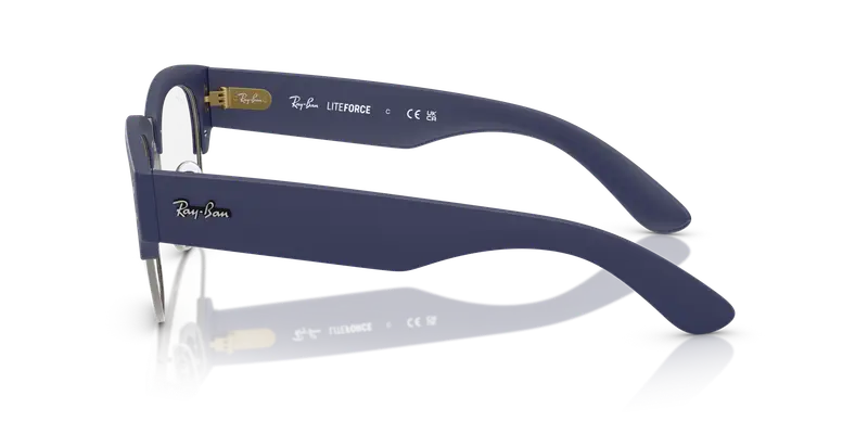 Ray - Ban Unisex RX7316V 5207 Montature da vista Peek Blu Trasparente Squadrata Normale miniatura 3