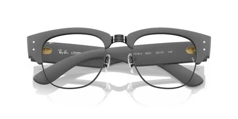 Unisex RX7316V 5521 Montature da vista Peek Grigio Trasparente Squadrata Normale miniatura 2