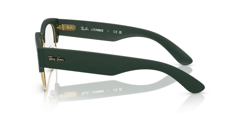 Ray - Ban Unisex RX7316V 8062 Montature da vista Peek Verde Trasparente Squadrata Normale miniatura 3