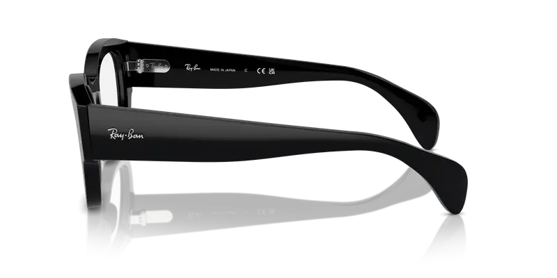 Ray - Ban Unisex RX7681V JORGE 2000 Montature da vista Acetato Nero Trasparente Squadrata Normale miniatura 3