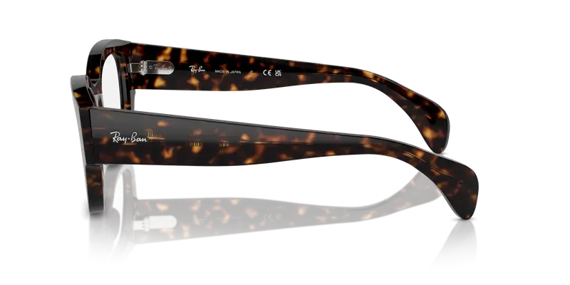 Ray - Ban Unisex RX7681V JORGE 2012 Montature da vista Acetato Tartaruga Trasparente Squadrata Normale miniatura 3