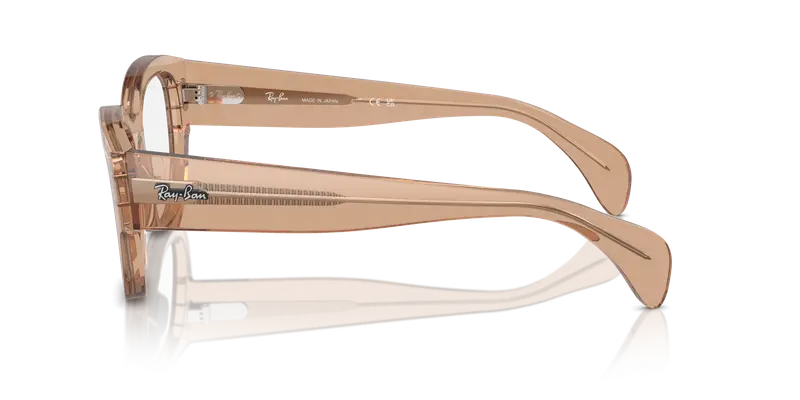 Ray - Ban Unisex RX7681V JORGE 8353 Montature da vista Acetato Marrone Trasparente Squadrata Normale miniatura 3