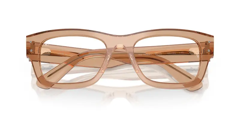 Unisex RX7683V JOSEPH 8553 Montature da vista Acetato Marrone Trasparente Squadrata Normale miniatura 2