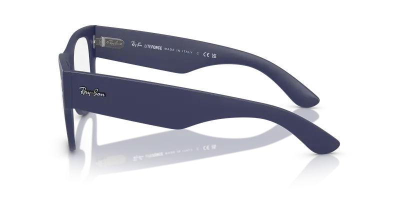 Ray - Ban Unisex RX7840V 5207 Montature da vista Peek Blu Trasparente Squadrata Normale miniatura 3