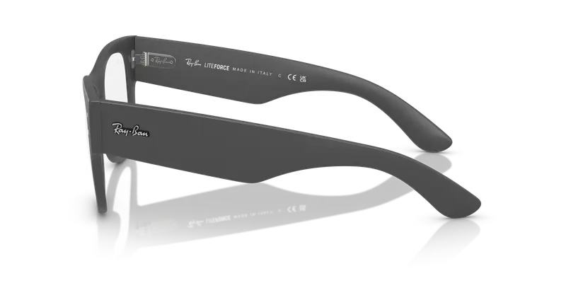 Ray - Ban Unisex RX7840V 5521 Montature da vista Peek Grigio Trasparente Squadrata Normale miniatura 3