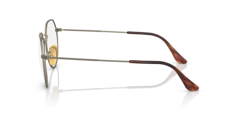 Ray - Ban Unisex RX8165V 1222 Montature da vista Titanio Oro Trasparente Geometrica Normale miniatura 3