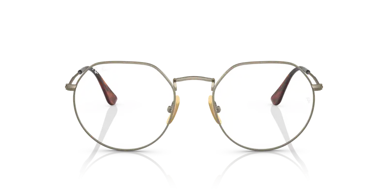 Ray - Ban Unisex RX8165V 1222 Montature da vista Titanio Oro Trasparente Geometrica Normale miniatura 2