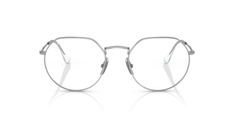 Ray - Ban Unisex RX8165V 1224 Montature da vista Titanio Argento Trasparente Geometrica Normale miniatura 2