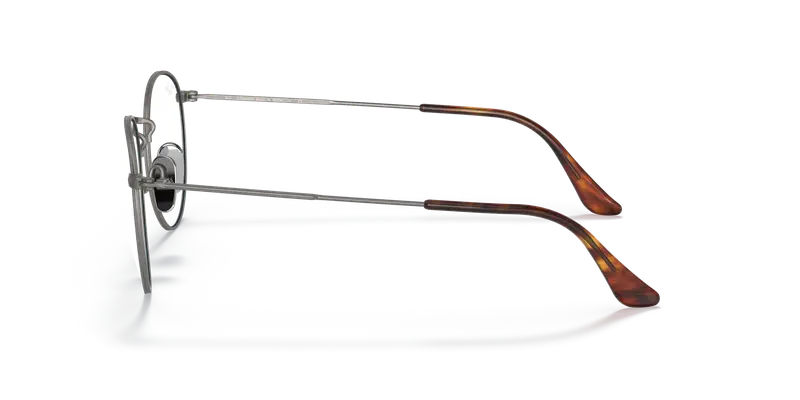 Ray - Ban Unisex RX8247V ROUND 1223 Montature da vista Titanio Grigio Trasparente Squadrata Normale miniatura 3