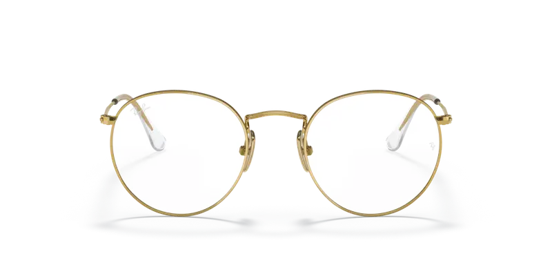 Ray - Ban Unisex RX8247V ROUND 1225 Montature da vista Titanio Oro Rotonda miniatura 2