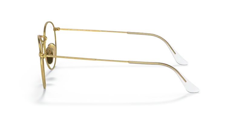 Ray - Ban Unisex RX8247V ROUND 1225 Montature da vista Titanio Oro Rotonda miniatura 3